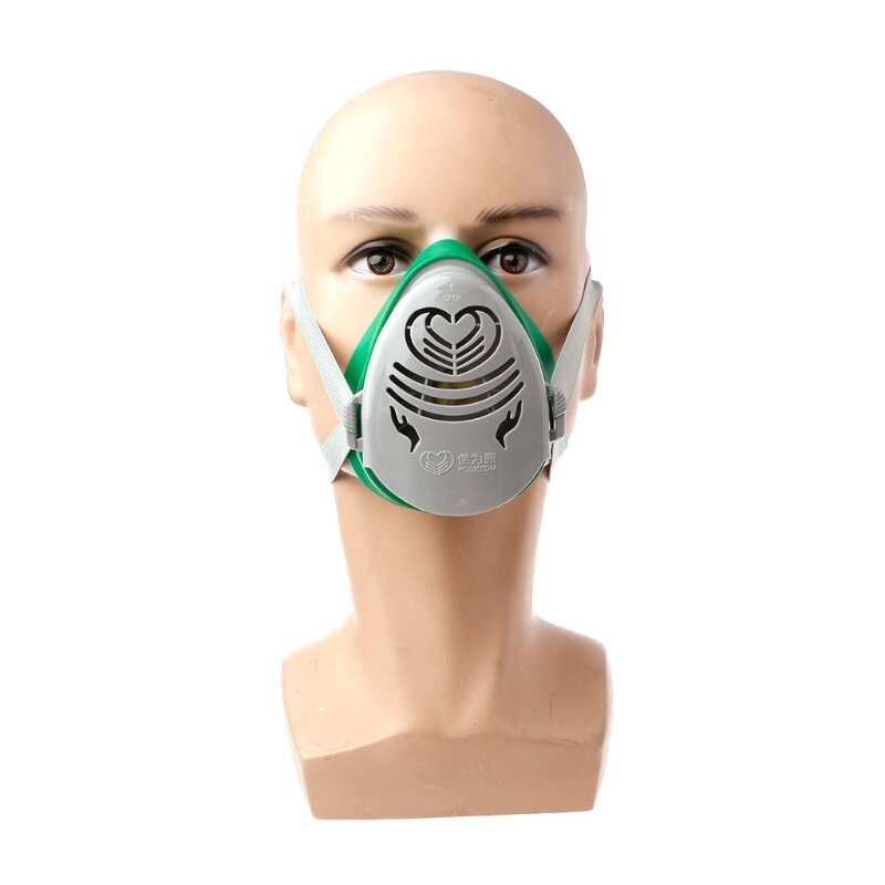 N3800 Anti-Staub Halbmaskenkörper Filter Farbe Spritzen Patrone Atemschutz Gas Maske 28GE