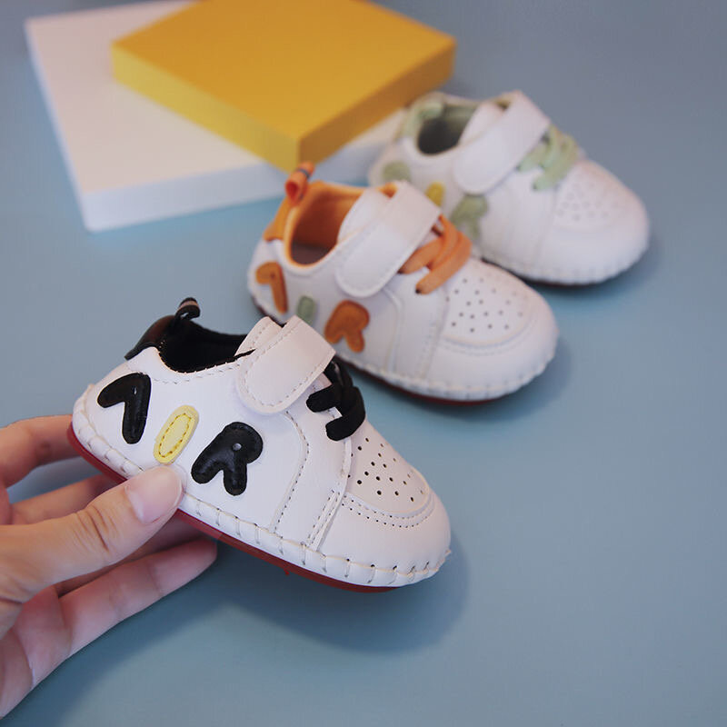 Zapatos informales para bebé, zapatos con bolsa de costura, suela suave, para muñeca, zapatos para bebé, zapatos de cuero pequeños, novedad de 2021