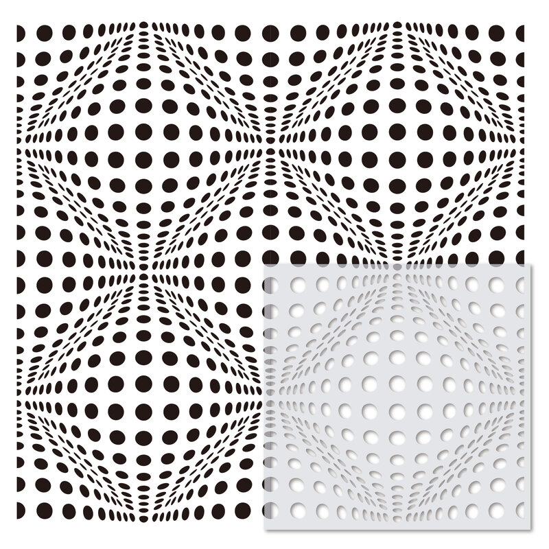 15*15Cm Geometrische Template Muurschildering Mandala Stencils Voor Spary Meubels Vloer Decor Art Tekening Diy