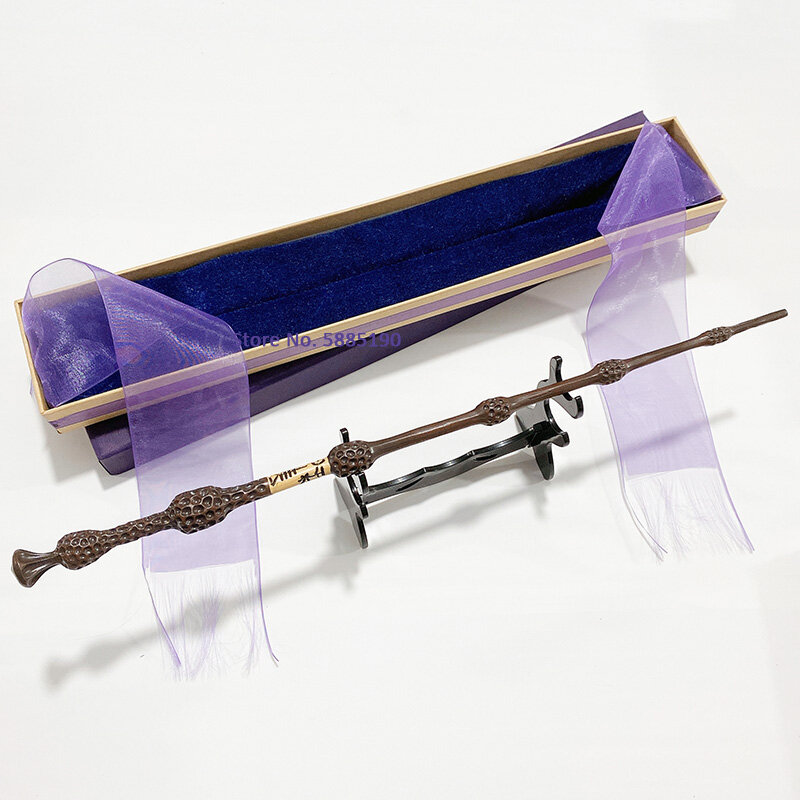 28種類の金属コアシリウスベラトリックスダンブルドア長老杖hp魔法魔法の杖でollivanderのボックスと杖スタンドギフト