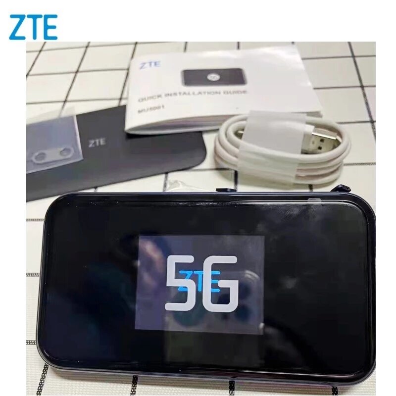 NEW ZTE MU5001U 5g router with SIM card Mobile Hotspot  5G Networks Gigabit speed MU5001 2.4 Inch touch screen 4500mAh battery