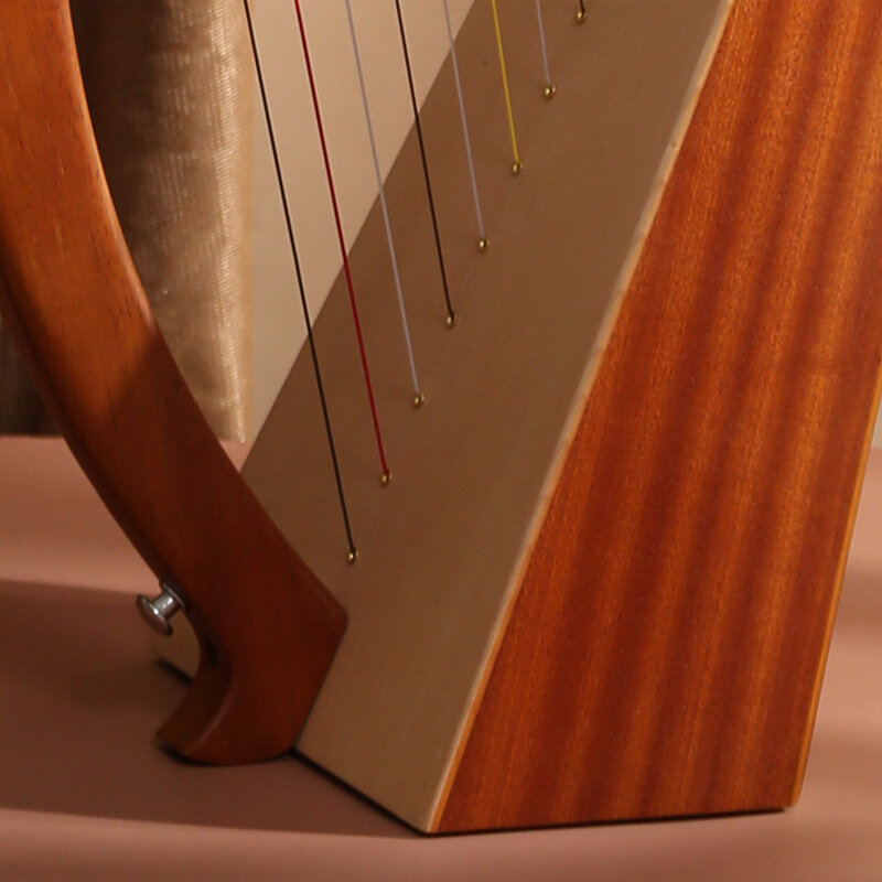 Harp profissional artesanal de 15 cordas, instrumento caroline, feita à mão