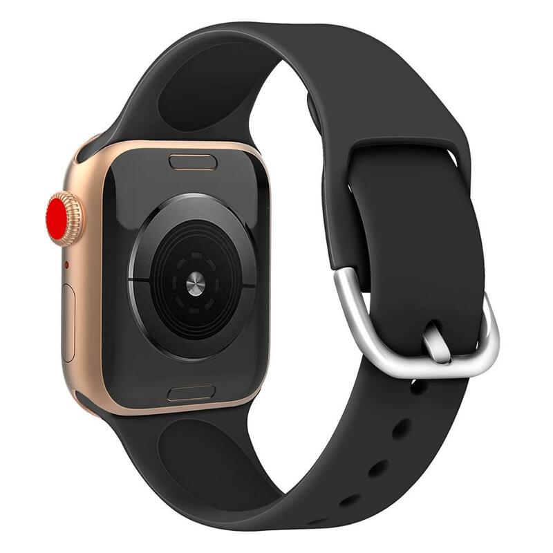 Силиконовый ремешок для наручных часов Apple Watch, ремешок 42 мм, 38 мм, Версия 44 мм 40 мм ремешки для часов iwatch браслет для ремешок для часов аpple Series4...