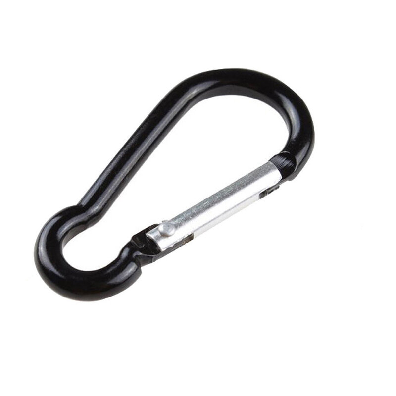 1Pcs/5Pcs /10Pcs Aluminum Snap Hook Carabiner D-Ring Key Chain Clip Keychain Hiking Camp