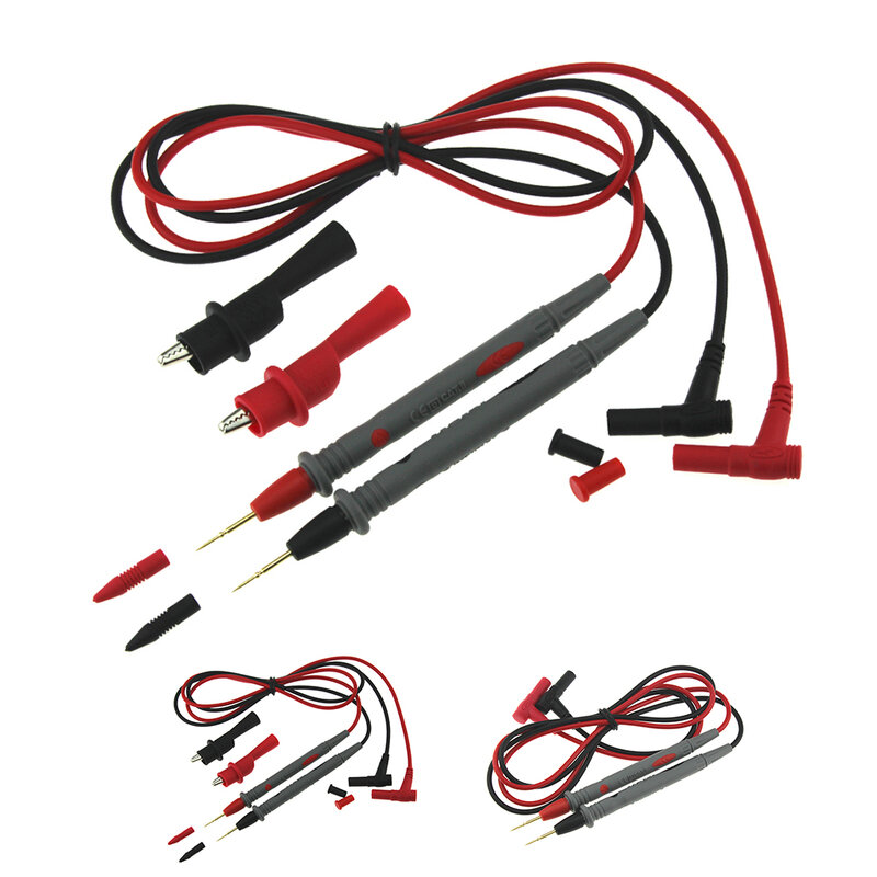 Multímetro Digital Universal PT1005, 1000V, 10A, cables de prueba, Pin, punta de aguja, multímetro, Cable de lápiz