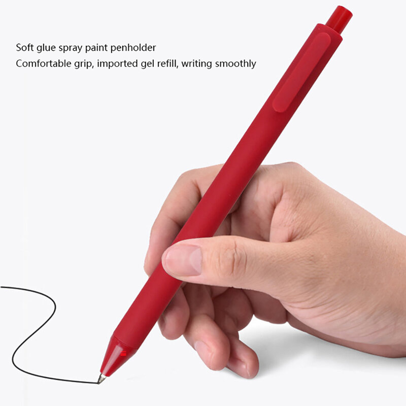 50Pcs 컬러 수성 서명 펜, 부드러운 페인트 서리로 덥은 penholder 아름다움 손으로 쓴 펜 부드러운 펜, 컬러 펜 마커 페인트 펜