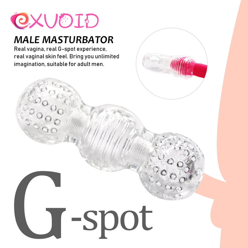 EXVOID Male Masturbator Erotic Oral Sexy 4D Realistic Deep Throat Artificial Vagina Mouth Anal Penis Exercise Blowjob Pussy