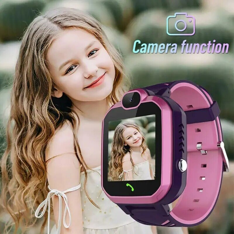 어린이 스마트 시계 lbs ip67 방수 추적기 sos 전화 전화 어린이 손목 시계 smartwatch 소녀 소년 생일 선물
