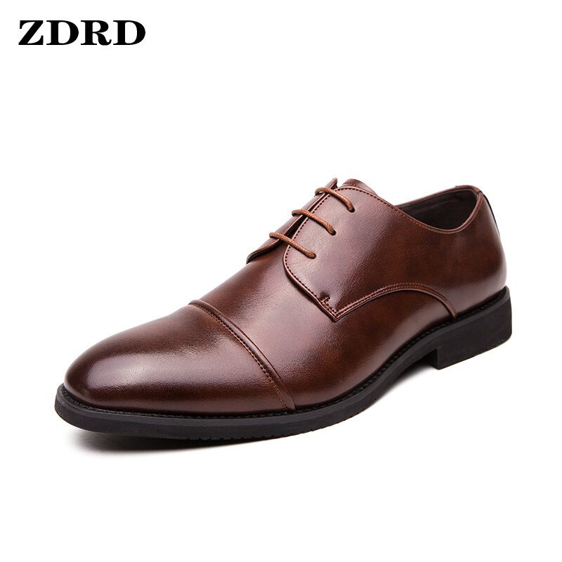 ITALIAN SHOES MEN LEATHER BUCKLE STRAP BUSINESS OFFICE BLACK SHOES LACE UP BROCUE FORMAL POINTED TOE DRESS SHOE FASHION OXFORDS