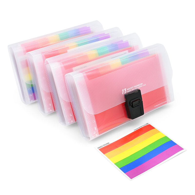 A6 플라스틱 휴대용 파일 폴더 확장 지갑 빌 영수증 파일 정렬 주최자 사무실 보관 가방 폴더 제출 제품