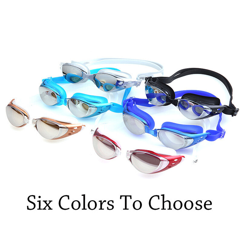Gafas de natación profesionales antivaho, anti-UV, impermeables, protección ajustable, para adultos, nuevas
