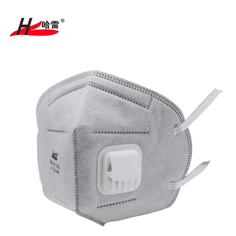 10pcs KN95 Mask Certified 5-layers Valve Face Dust Respirator Masks Virus Flu Precaution 95% filter Gray