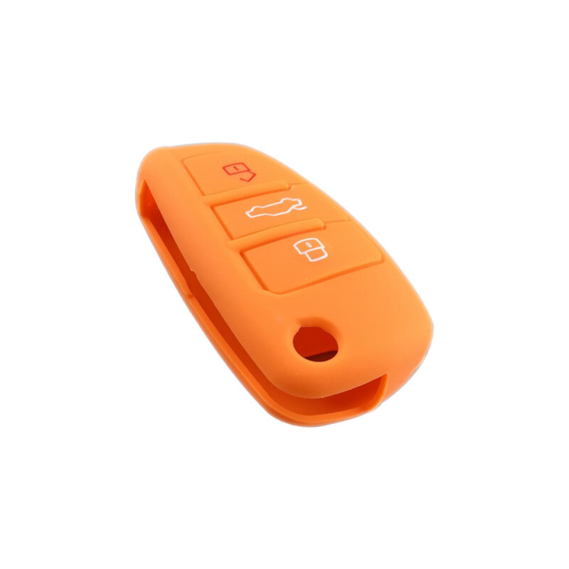 Silicone Remote Key Holder Cover Shell Fit For Audi-A3 A4 A6 A8 TT Q7 S6 Coolbestda Silicone Key Fob Cover