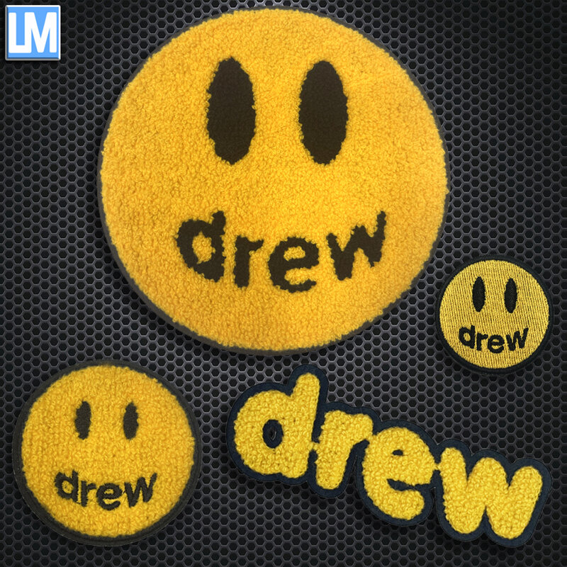 Drew Huis Nieuwe Trendy Merk Handdoek Geborduurd Doek Stickers Borduurwerk Accessoires Diy Patch Stickers Geborduurde Badges