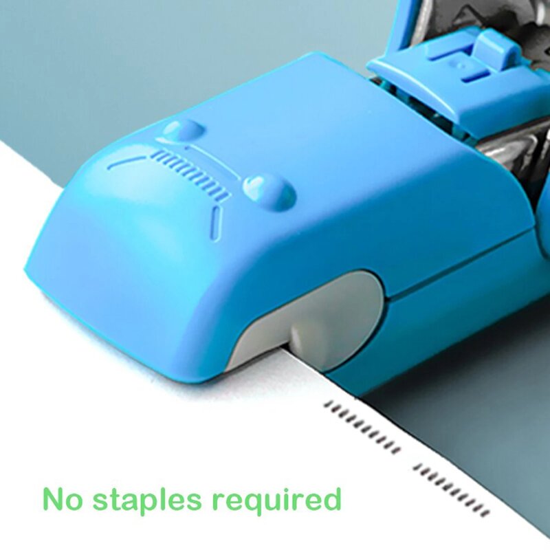 Stapler ประหยัดเวลาได้อย่างง่ายดายเข็มฟรี Handheld Stapler Mini แบบพกพาปลอดภัยเครื่องเขียนนักเรียน Степлер