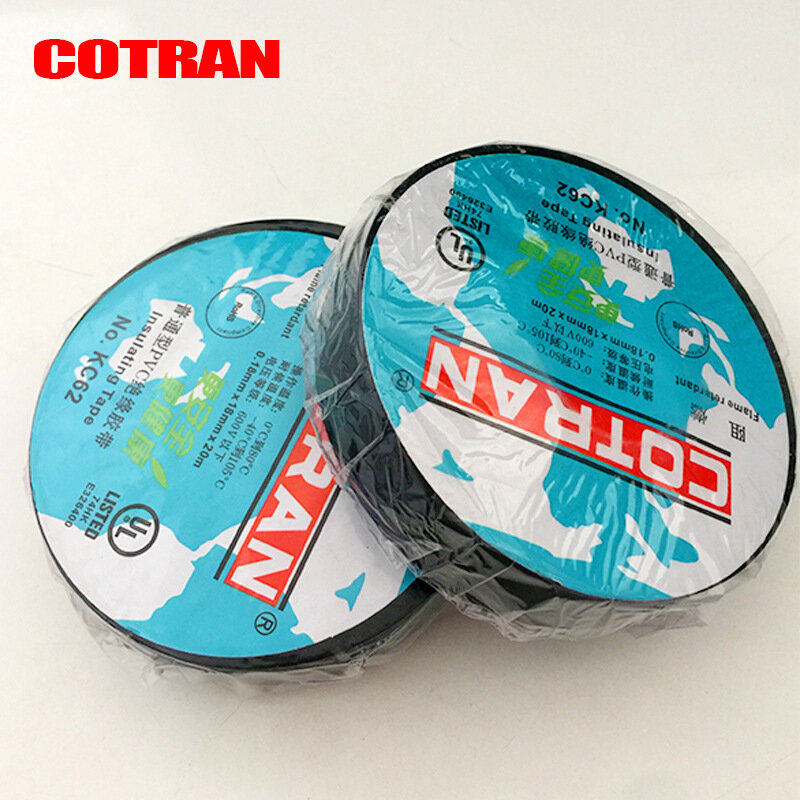20 Meter Hittebestendig Vlamvertragende Tape Coroplast Adhesive Doek Tape Voor Auto Kabelboom Kabelboom Bescherming