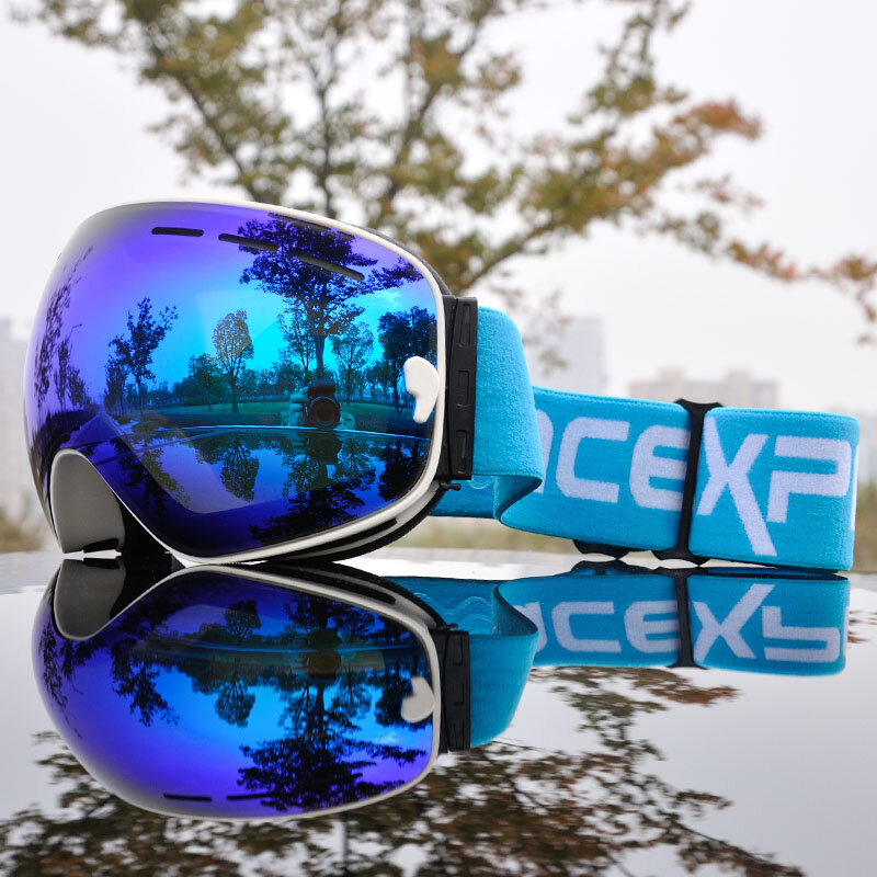 Gafas de esquí para hombre y mujer, lentes de Snowboard, protección UV400, máscara de esquí antiniebla, 2019