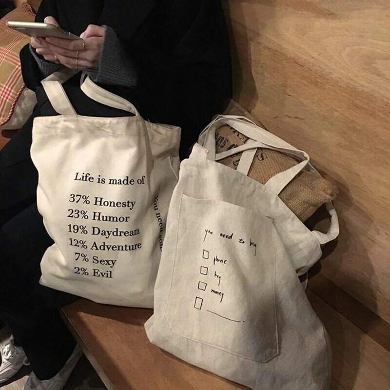 Pgoleggy nova bolsa feminina 2019, bolsa de mão fashion, de lona, casual, bolsa de ombro reutilizável para compras