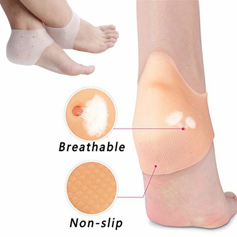 ใหม่2Pcs ซิลิโคน Feet Care ถุงเท้าให้ความชุ่มชื้นเจลส้นถุงเท้าบางพร้อม Cracked Foot Care Protectors เท้าเครื่องมือ