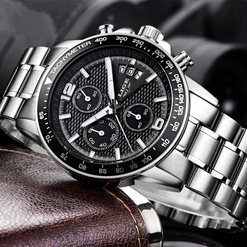 2020 ใหม่นาฬิกา Lige บุรุษแบรนด์หรูนาฬิกาจับเวลากันน้ำนาฬิกาควอตซ์ชายแฟชั่นธุรกิจนาฬิกา relogio masculino