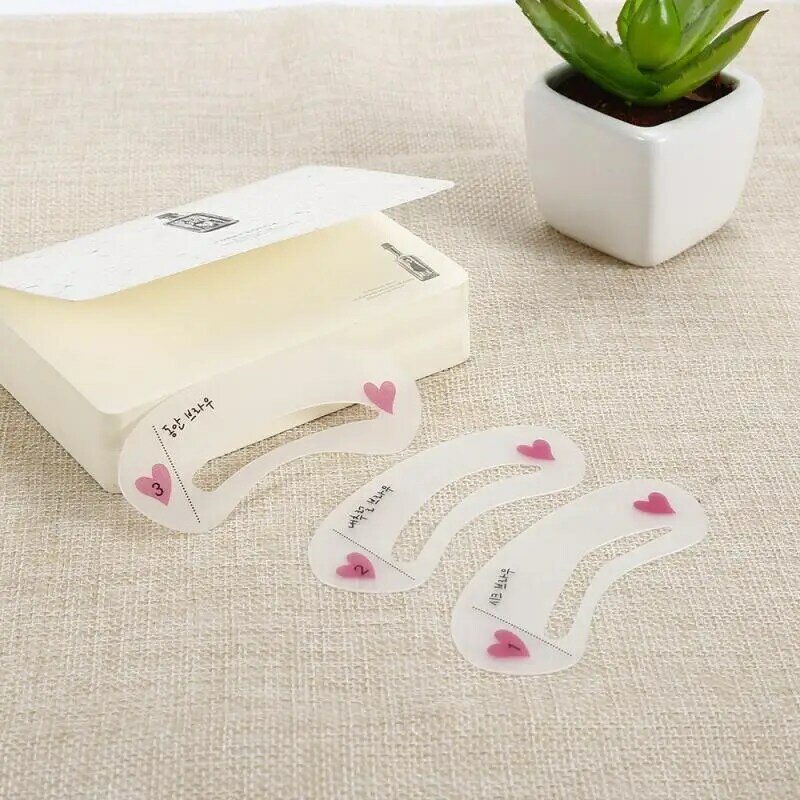 3 Styles Eyebrow Stencils Drawing Gguide Card Professional Eyebrow Template DIY Makeup Eyebrow Beauty Tools for Women Eyebrow