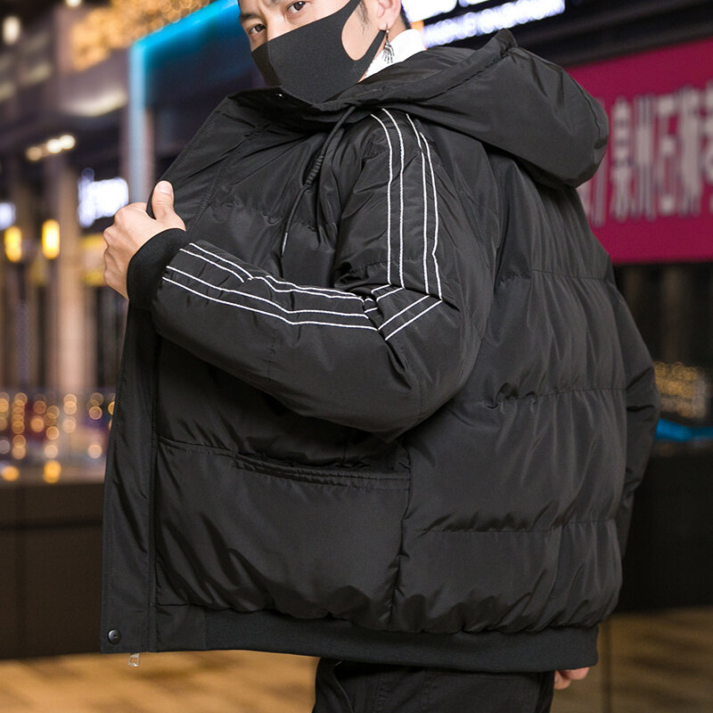 Kkskyファッションメンズフグジャケットフード付きパーカーの男性の冬暖かいジャケットコート厚いパーカーコート男性ウインドブレーカー生き抜くオーバー