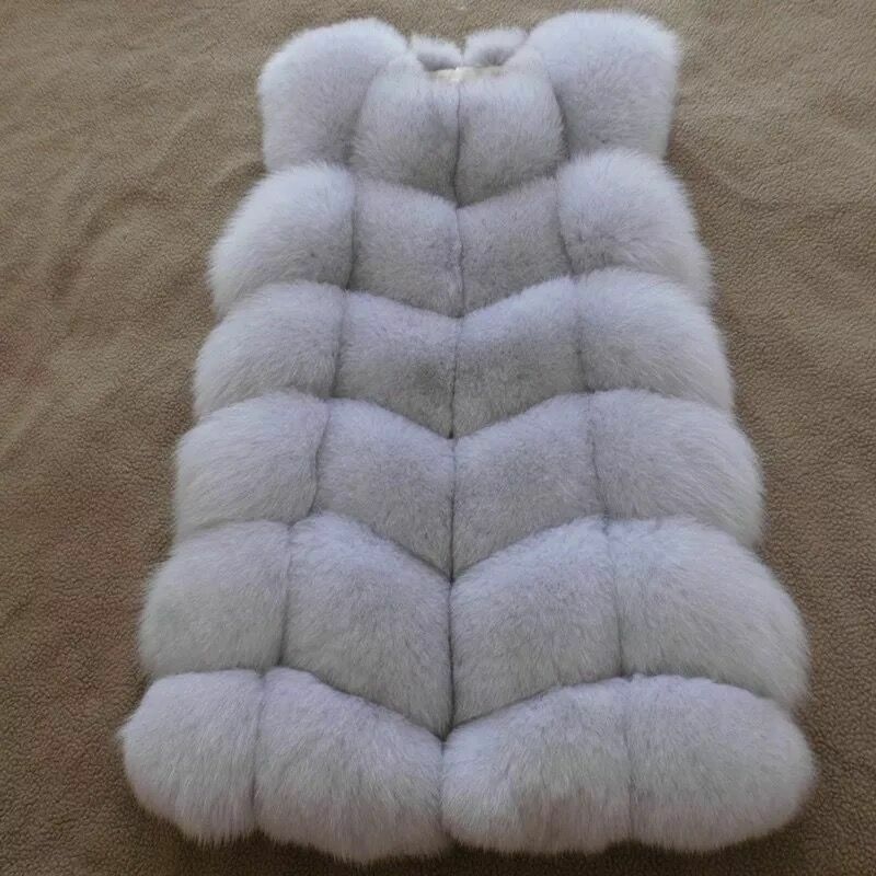 Abrigo grueso de piel sintética para mujer, chaqueta sin mangas de Color sólido, combina con todo, chaleco cálido, otoño e invierno, 2021