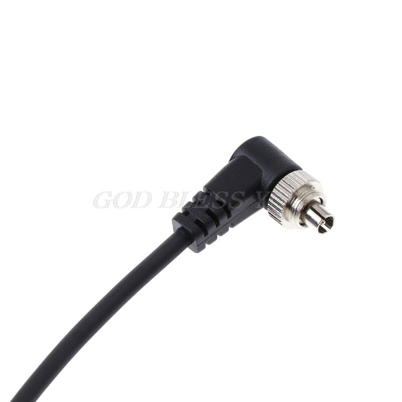 New M-M PC Sync Cord Male To Male Flash Spring Cable With Screw Lock For CANON NIKON Drop Shipping