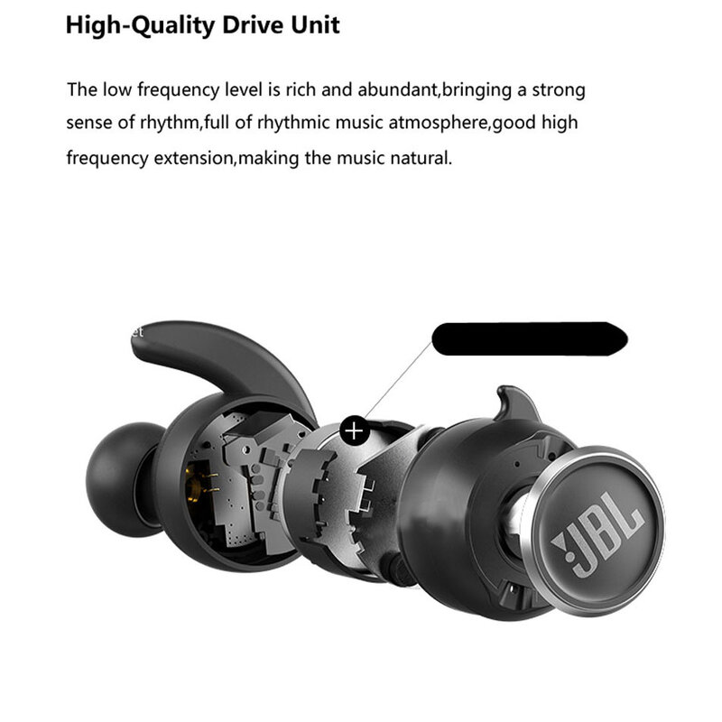 Earphone JBL Asli MINI NC True Headphone Bluetooth Nirkabel Headset Musik dengan Casing Pengisi Daya Earbud JBL