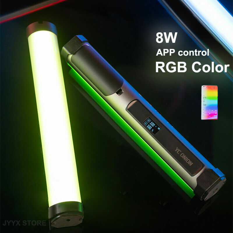 YC-Tubo de energía de cebolla para vídeo, palo de luz LED de mano, Control por aplicación, estudio de fotografía, temperatura de Color ajustable, 3200-6200K