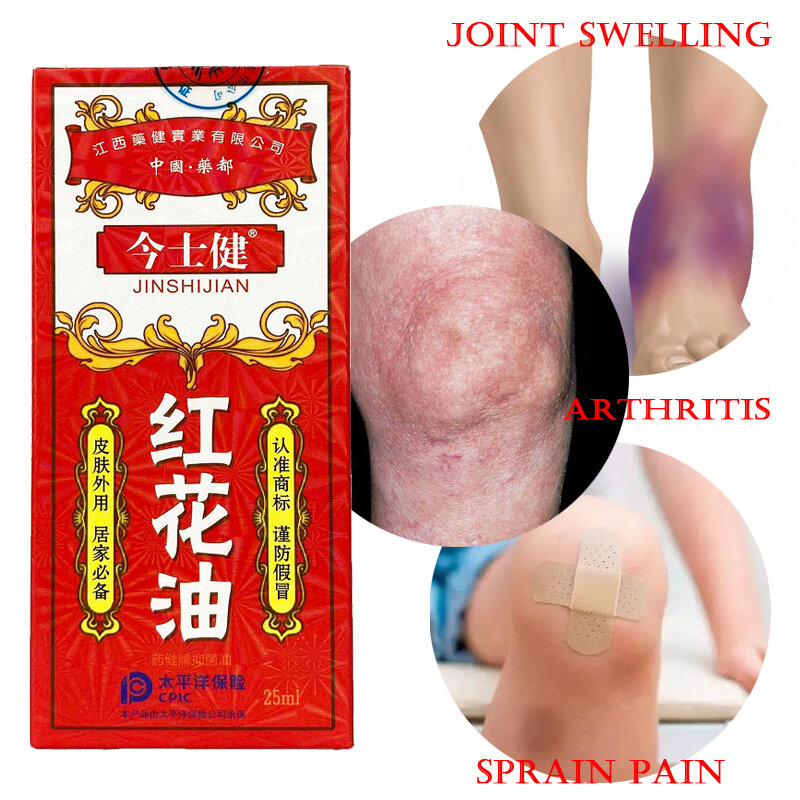 Cina Otentik Minyak Safflower untuk Rheumatoid Arthritis dan Nyeri Otot untuk Menghilangkan Memar