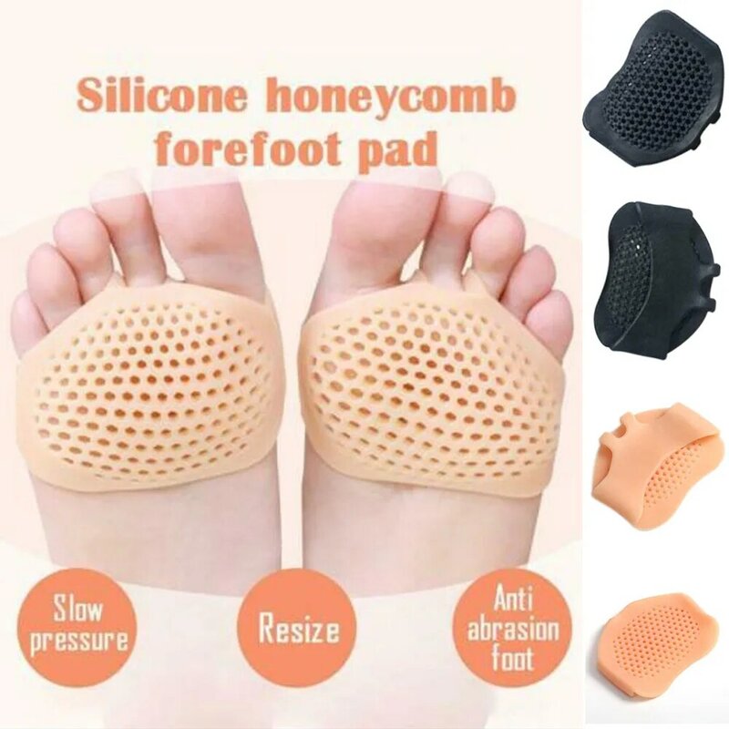 Newly Silicone Hollow Design Forefoot Pad Reusable Cozy Foot Pain Relief Pads DO99