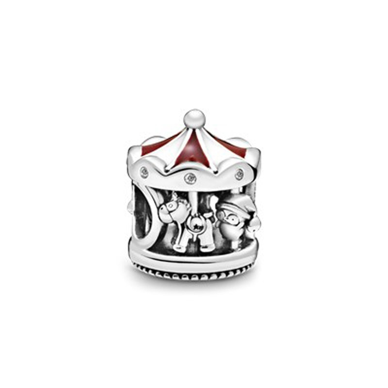 Il cappello di natale del pupazzo di neve di natale in argento Sterling 925 è adatto per il braccialetto di fascino Pandora, progettato per il fai-da-te da donna