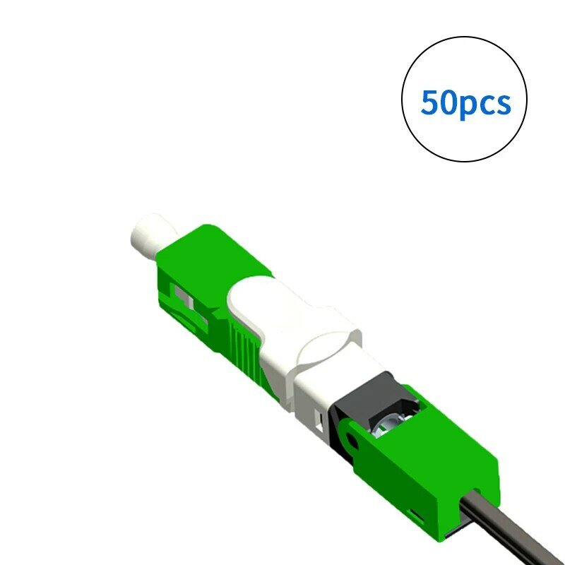 NEW 50, 100PCS/Lot FTTH ESC250D SC APC and SC UPC Single-Mode Fiber Optic Quick Connector FTTH SM Optic Fast Connector