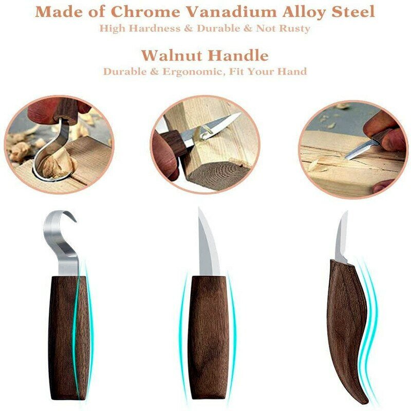 3/5pcs Wood Carving Tools Chisel Woodworking Cutter Hand Tool Set Wood Carving Knife DIY Peeling Woodcarving