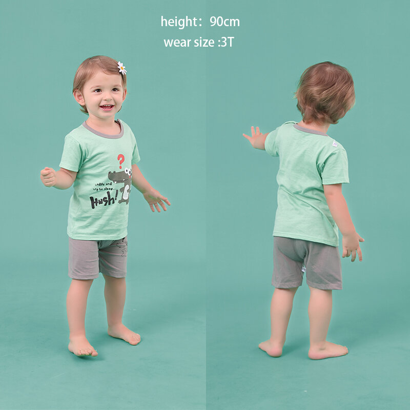 2020 crianças de verão ternos para meninos e meninas manga curta conjuntos para meninos do bebê duas roupas camiseta + shorts define roupas da criança