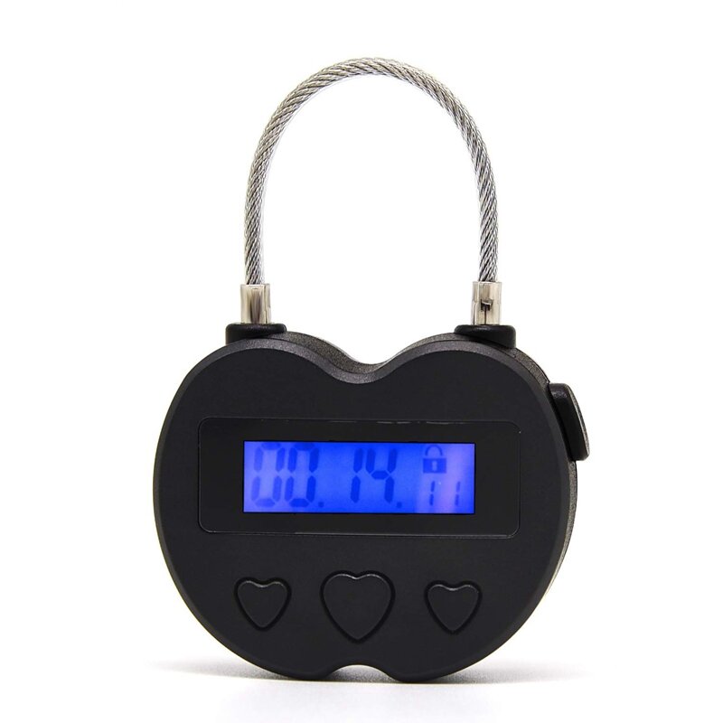 Inteligentny zamek czasowy wyświetlacz LCD zamek czasowy wielofunkcyjny podróży Timer elektroniczny, wodoodporna USB akumulator tymczasowe zegar kłódka