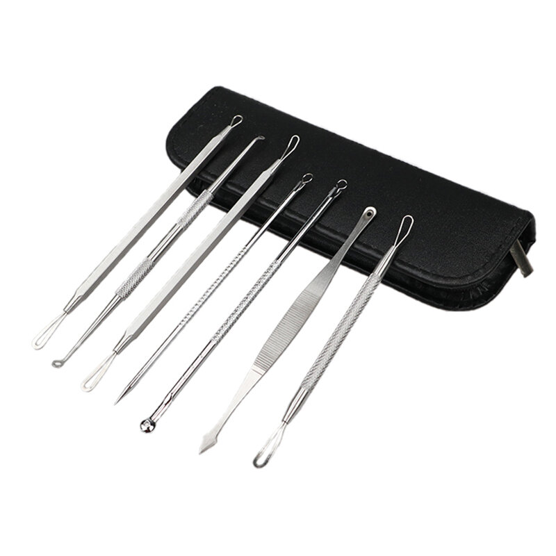 7pcs Acne Blackhead Remover Needles to Remove Blackheads, Acne Black Spot Extractor Stainless Steel Pimple Removal Tool
