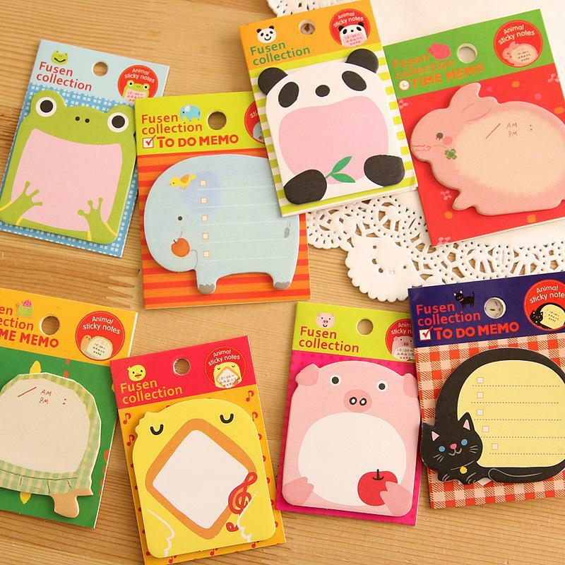 Stationery Forest Animal Series Cute Paper Memo Pad School Student Office Supplies Stationery For Zoo Panda Cats S3i8