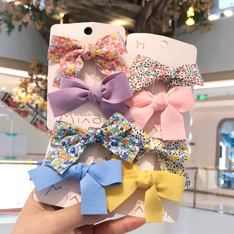 2Pcs Summer Children's Bow Hair Clip, Girl, Princess, Cute Korean Decorative Hair Clip, Female Hair Clip Butterfly Clip