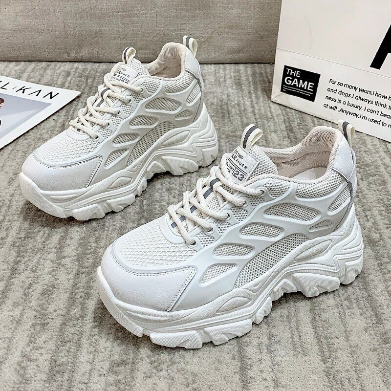 Platform Sneakers Women Shoes Fashion Thick Sole Breathable Ladies Trainers Chunky Sneakers Women Casual Shoes Zapatillas Mujer