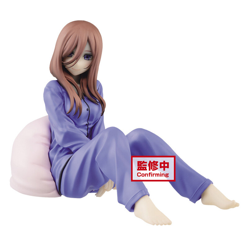O quintuplo quintessência nakano miku pijamas anime figura collectible modelo brinquedos ornamentos de mesa figuras dos desenhos animados modelo