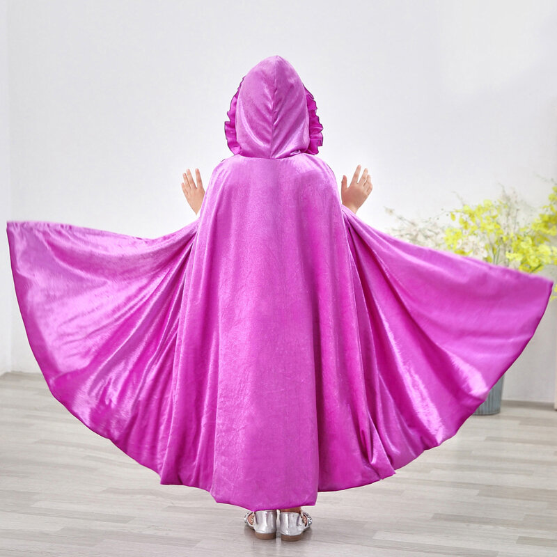 어린이 카니발 의상 할로윈 소녀 Rapunzel 코스프레 키즈 Rapunzel 생일 파티 드레스 얽힌