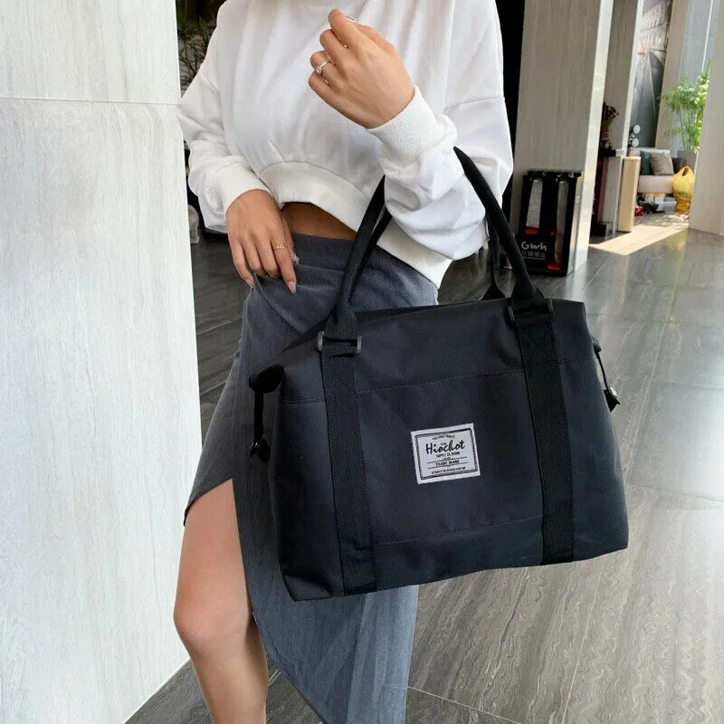 Bolsa de viagem para mulheres grande capacidade à prova dwaterproof água bagagem casual moda ombro shopper bolsa