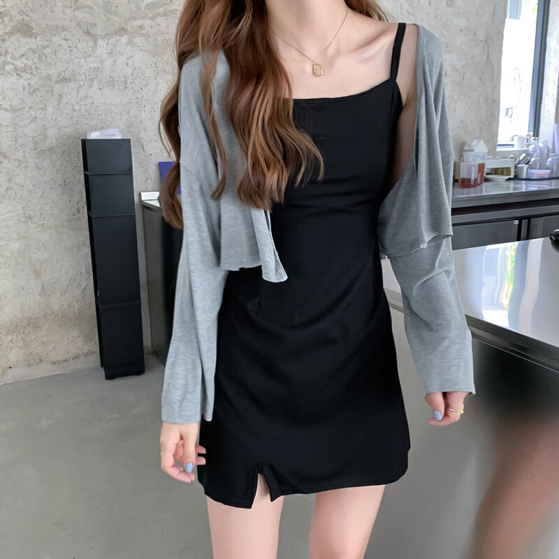 Early Spring with Skirt Cardigan Jacket Women 2021summer New Shawl Outer Match Sun Protection Sweater Thin