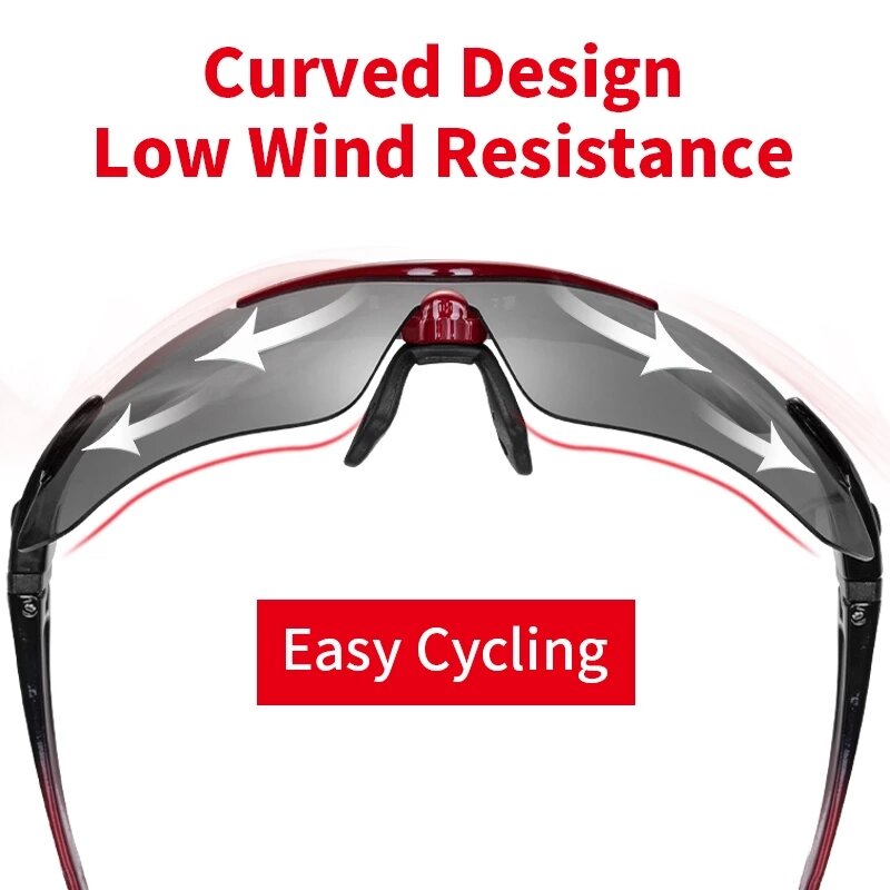 Rockbros lunettes de cyclisme polarisées 5 lentilles vélo de route lunettes de cyclisme lunettes de soleil vtt vélo de montagne lunettes de cyclisme