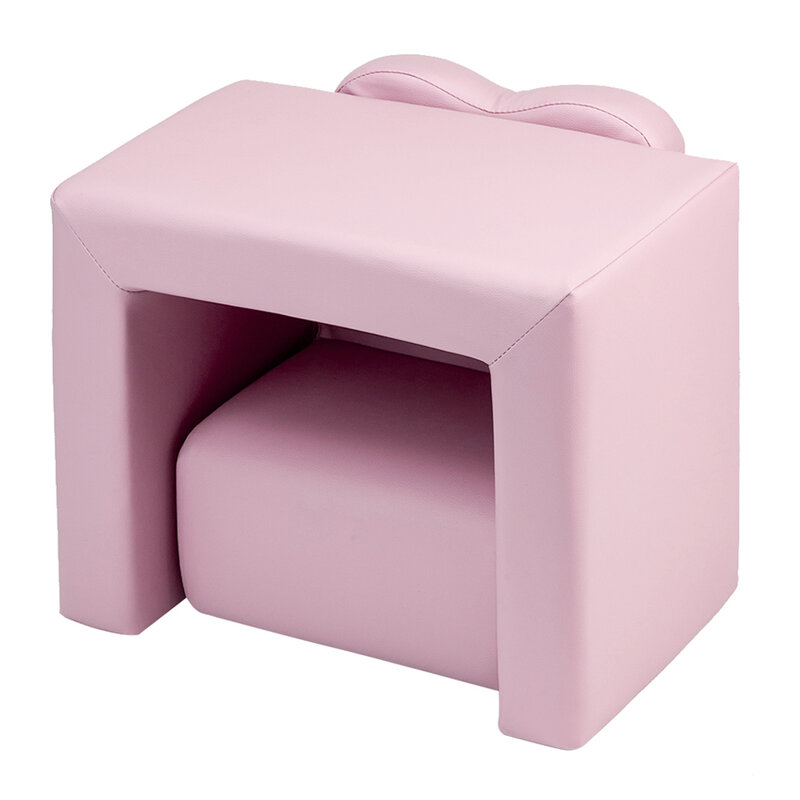 【US Warehouse】Children Sofa Multi-Functional Sofa Table and Chair Set Pink  to USA Drop Shipping