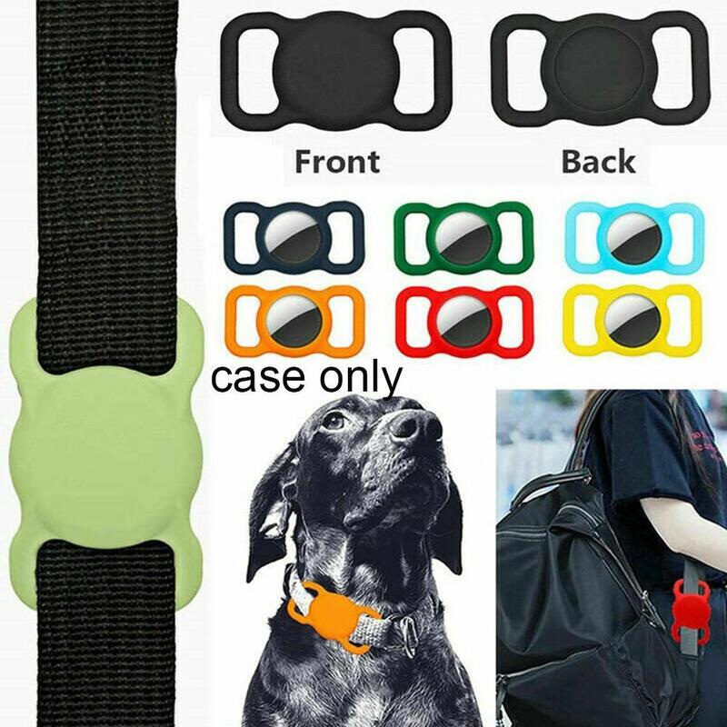 Pet Silicone Protective Case GPS Finder Dog Cat Collar Loop for Apple Airtags for Apple Locator Tracker Anti-lost Device