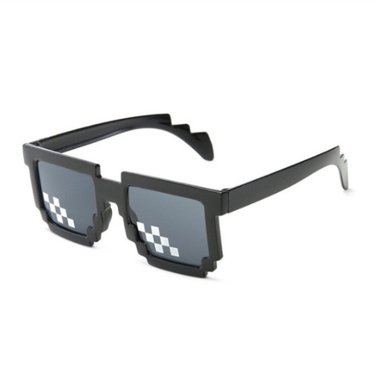 Thug Life gafas de sol pixeladas unisex 8bits Vintage gafas regalo