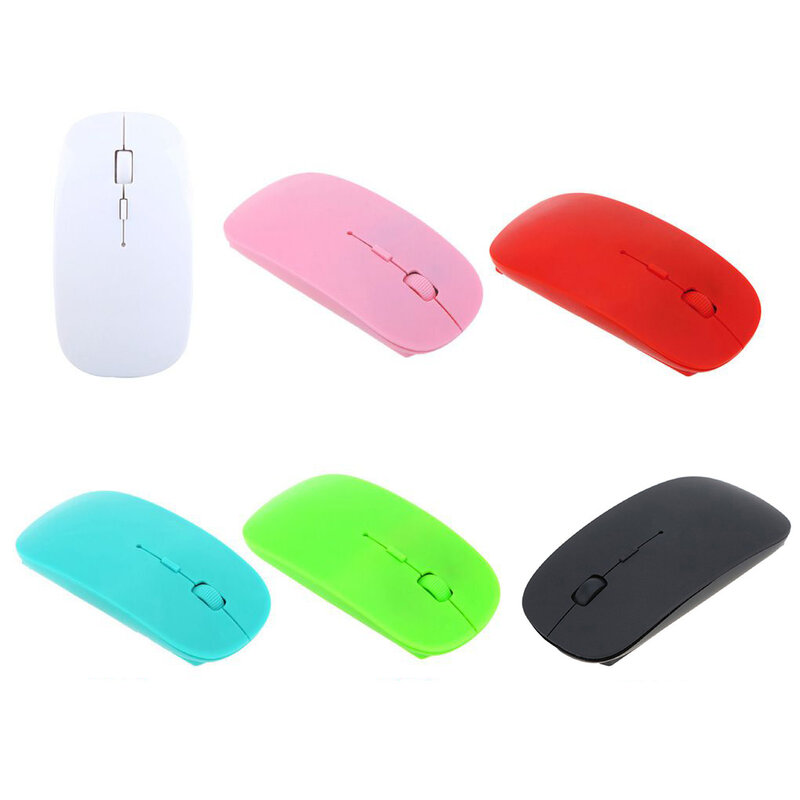1600 DPI USB Optical Wireless Computer Mouse 2.4G Receiver Super Slim Mouse For PC Laptop